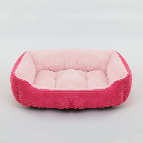 Bed For Dog Cat Pet Square Plush Kennel Medium Small Dog Sofa Bed