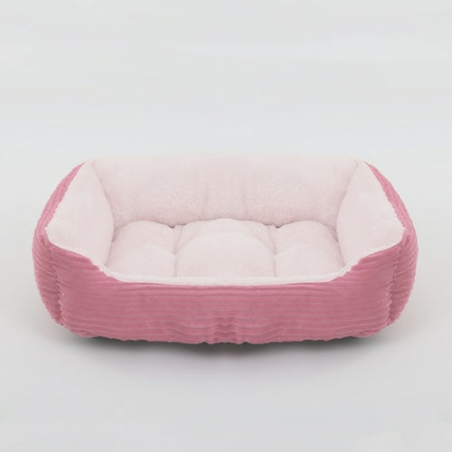 Bed For Dog Cat Pet Square Plush Kennel Medium Small Dog Sofa Bed