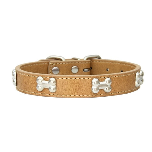 Small Dog Accessories | Leather Puppy Pug Collars