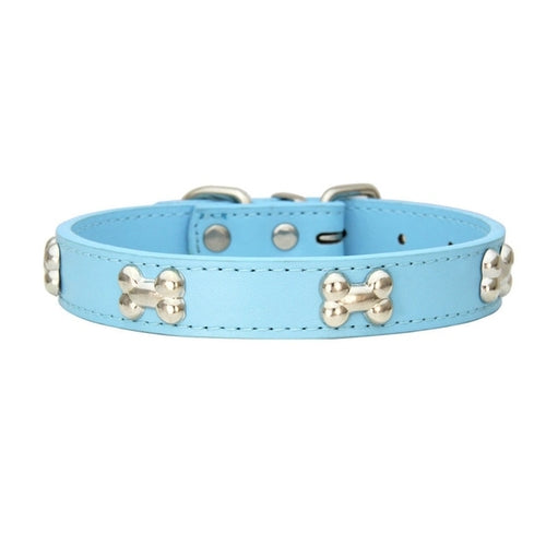 Small Dog Accessories | Leather Puppy Pug Collars