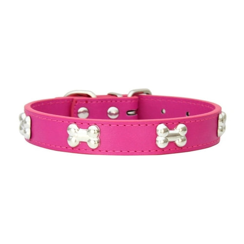 Small Dog Accessories | Leather Puppy Pug Collars