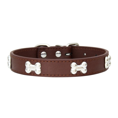 Small Dog Accessories | Leather Puppy Pug Collars