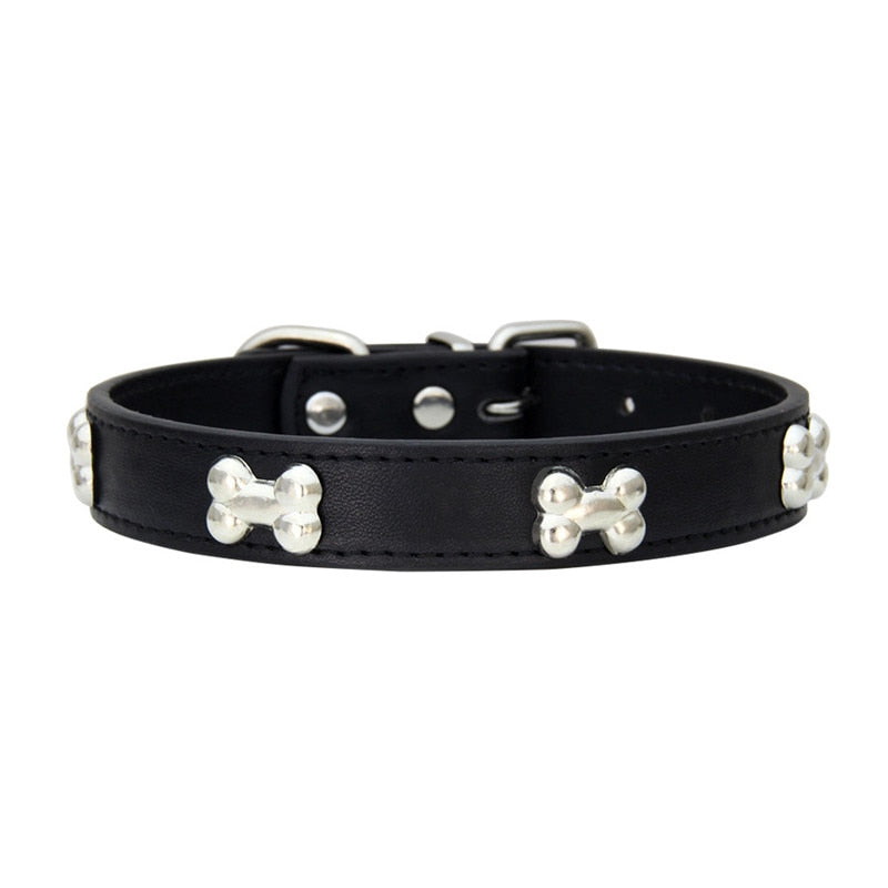 Small Dog Accessories | Leather Puppy Pug Collars