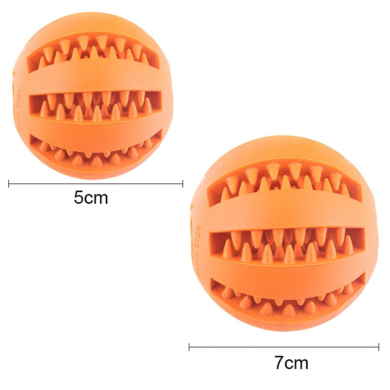 Food Leaking Rubber Ball Toy for Dogs