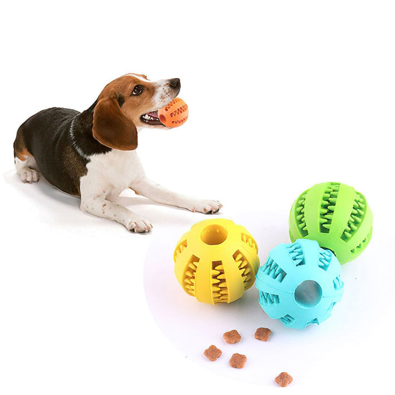 Food Leaking Rubber Ball Toy for Dogs