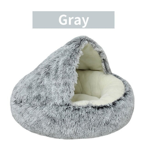 Plush Round Cat Bed Pet Mattress Warm Soft Comfortable Basket