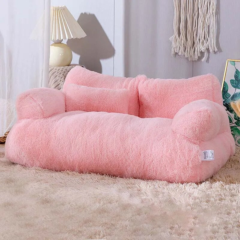 Luxury Cat Bed Super Soft Warm Pet Sofa for Small Dogs Cats Detachable