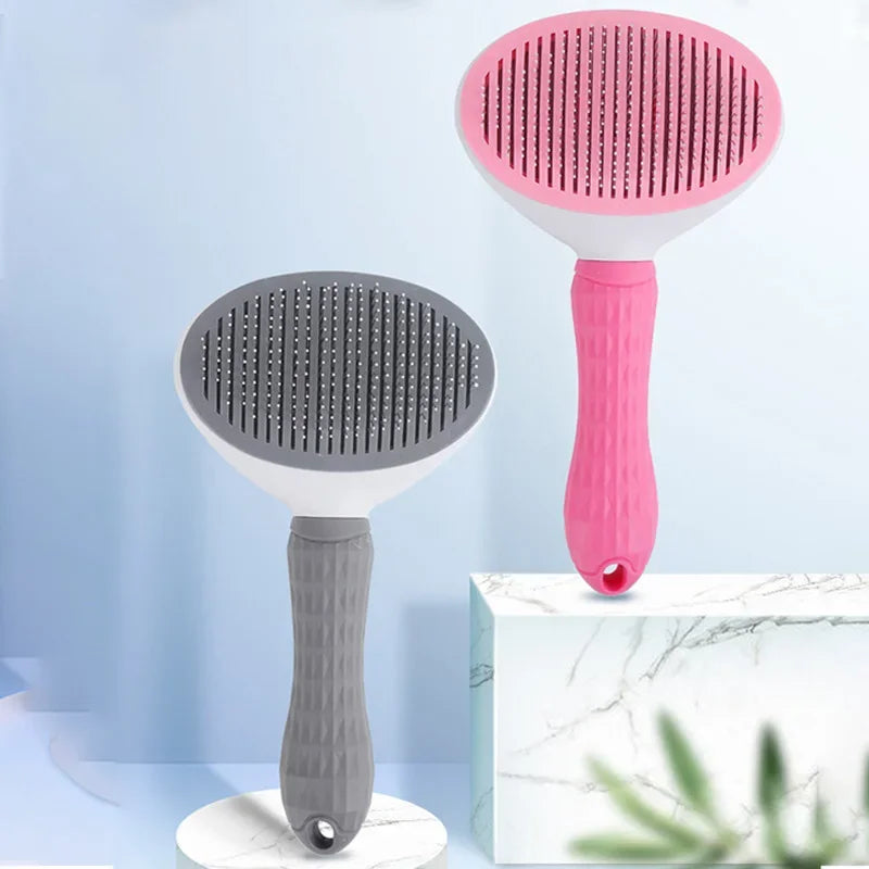 Pet Dog Hair Brush Cat Comb Grooming And Care Cat Brush Stainless