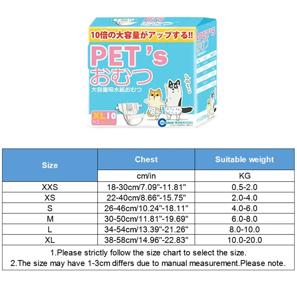 High-Quality Pet Diapers for Dogs