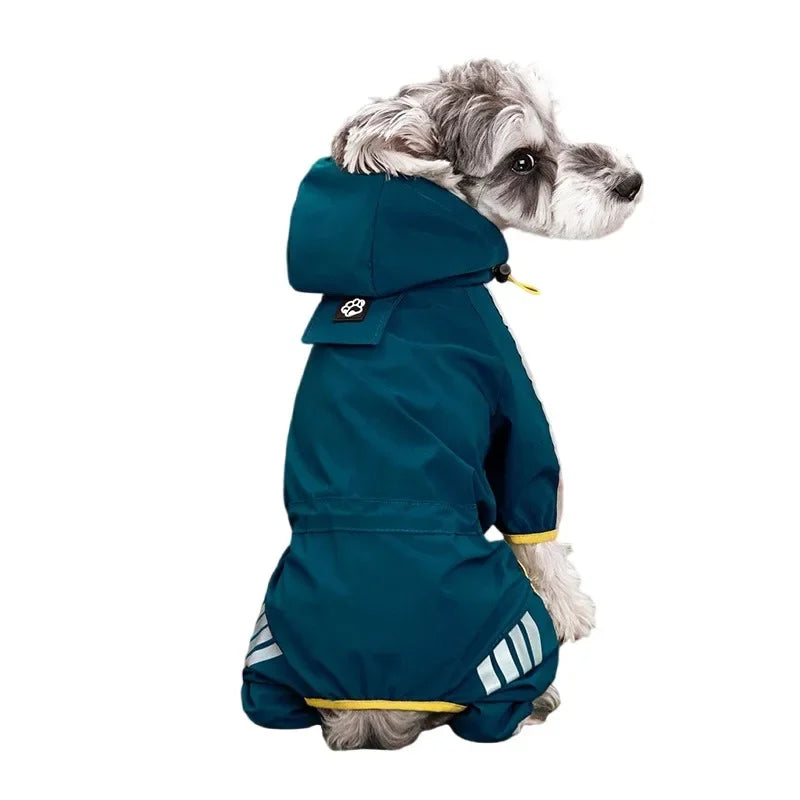 Hooded Reflective Waterproof Rain Coats for Dogs