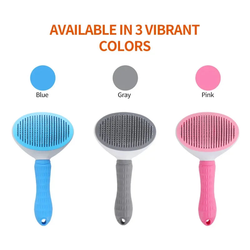 Pet Dog Hair Brush Cat Comb Grooming And Care Cat Brush Stainless