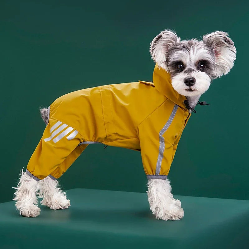 Hooded Reflective Waterproof Rain Coats for Dogs