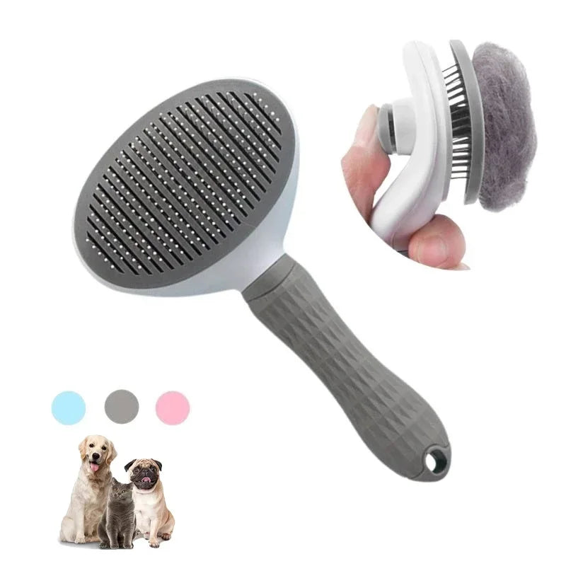 Pet Dog Hair Brush Cat Comb Grooming And Care Cat Brush Stainless