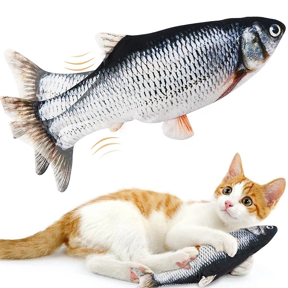 Electronic Floppy Moving Fish Toy for Cats