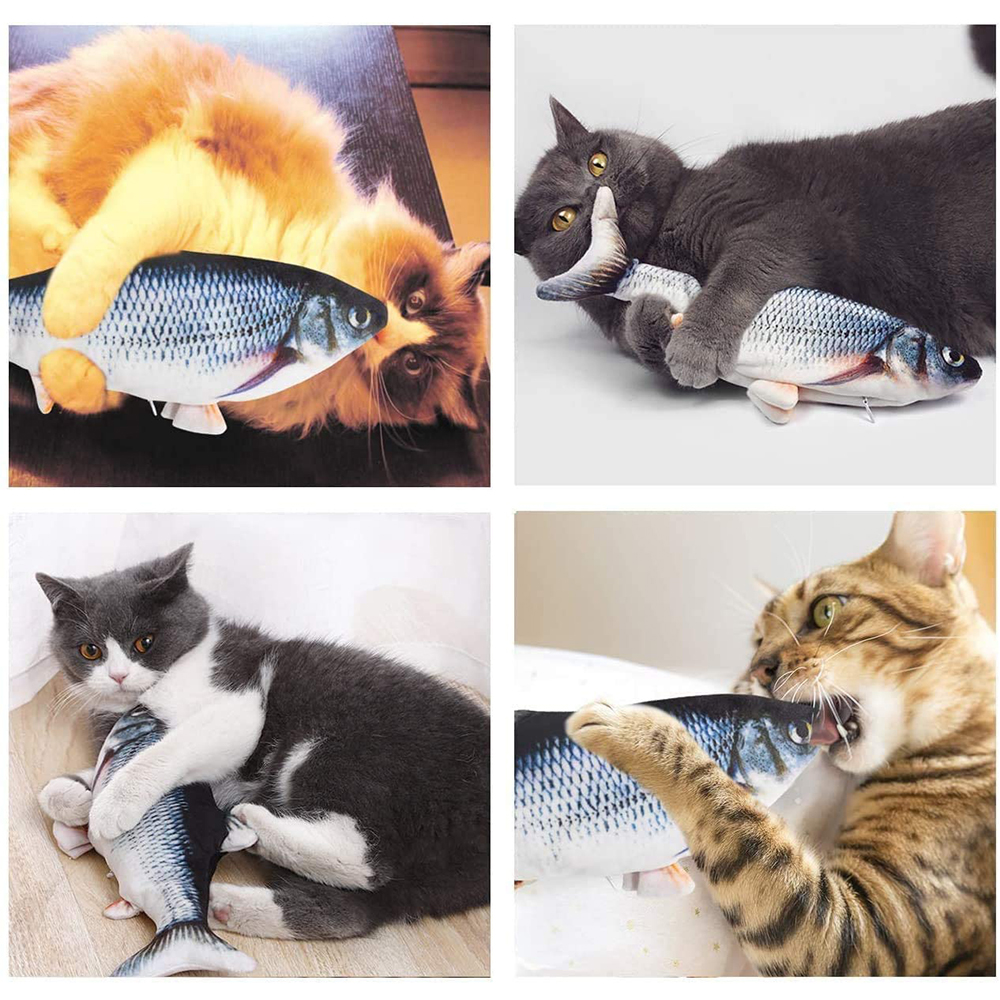 Electronic Floppy Moving Fish Toy for Cats