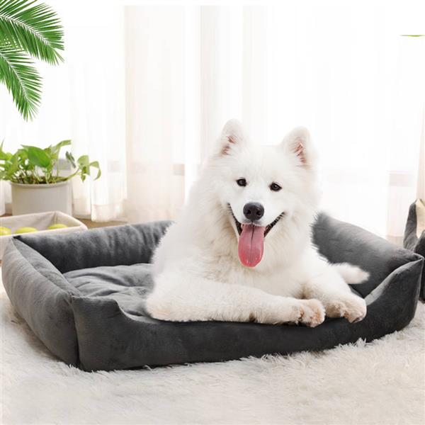 Wadding Bed Pad Mat Cushion for Dog Cat Pet Gray, 38"